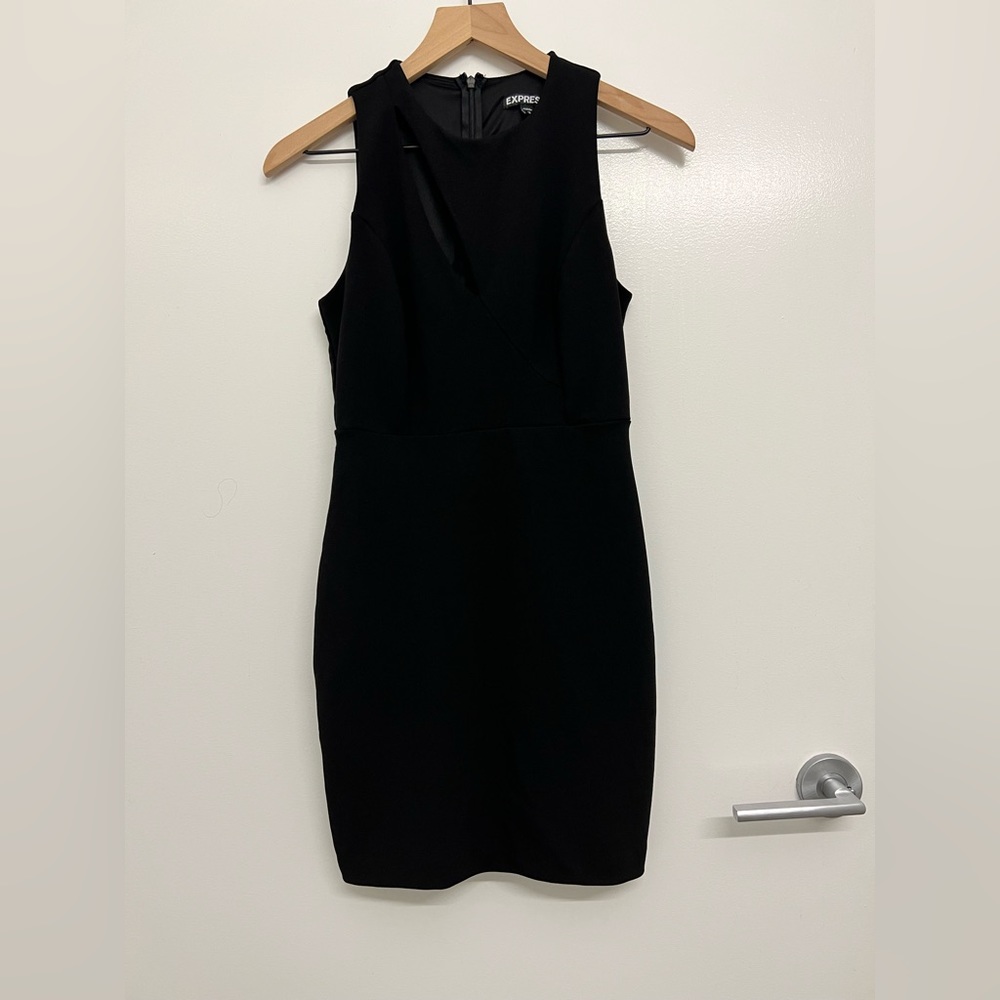 Black Express bodycon dress